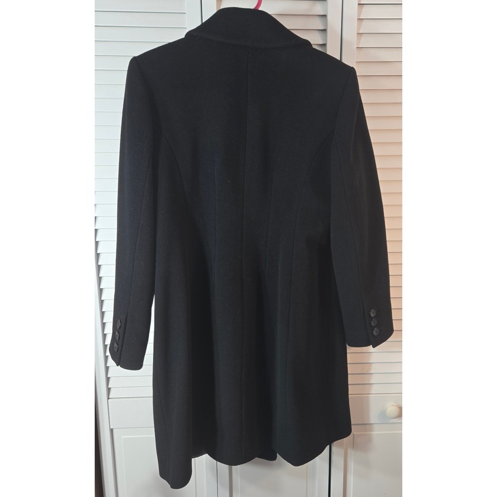ANNE KLEIN LAMBSWOOL CASHMERE WOMANS LINED SIZE 10P COAT - Picture 2 of 10